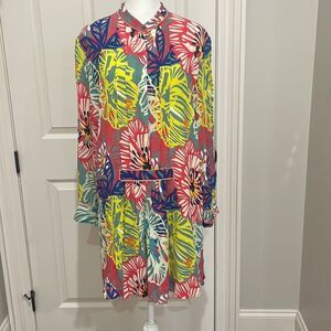 Vibrant Multicolor Floral Midi Dress